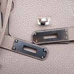 Product image 4 of 18: Birkin 35 Gris Tourterelle Clemence Palladium Plated N Square Stamp