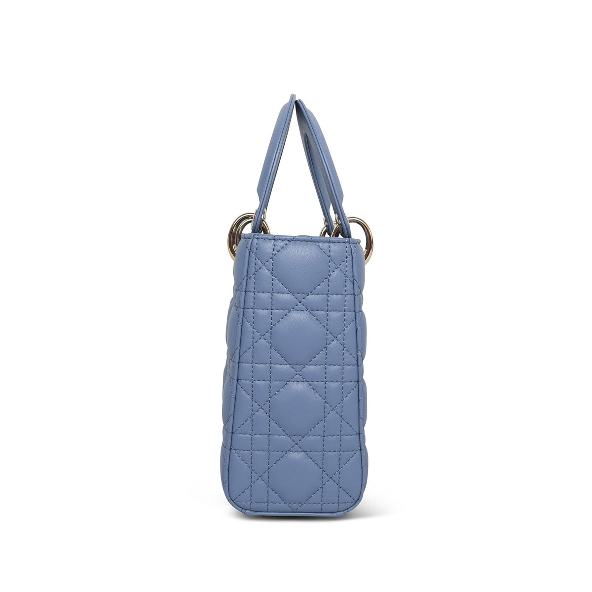Dior Dark Blue Cannage Lambskin Lady Dior Small