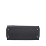 Product image 11 of 16: Kelly Retourne 28 Black Veau Togo Palladium Plated K Stamp