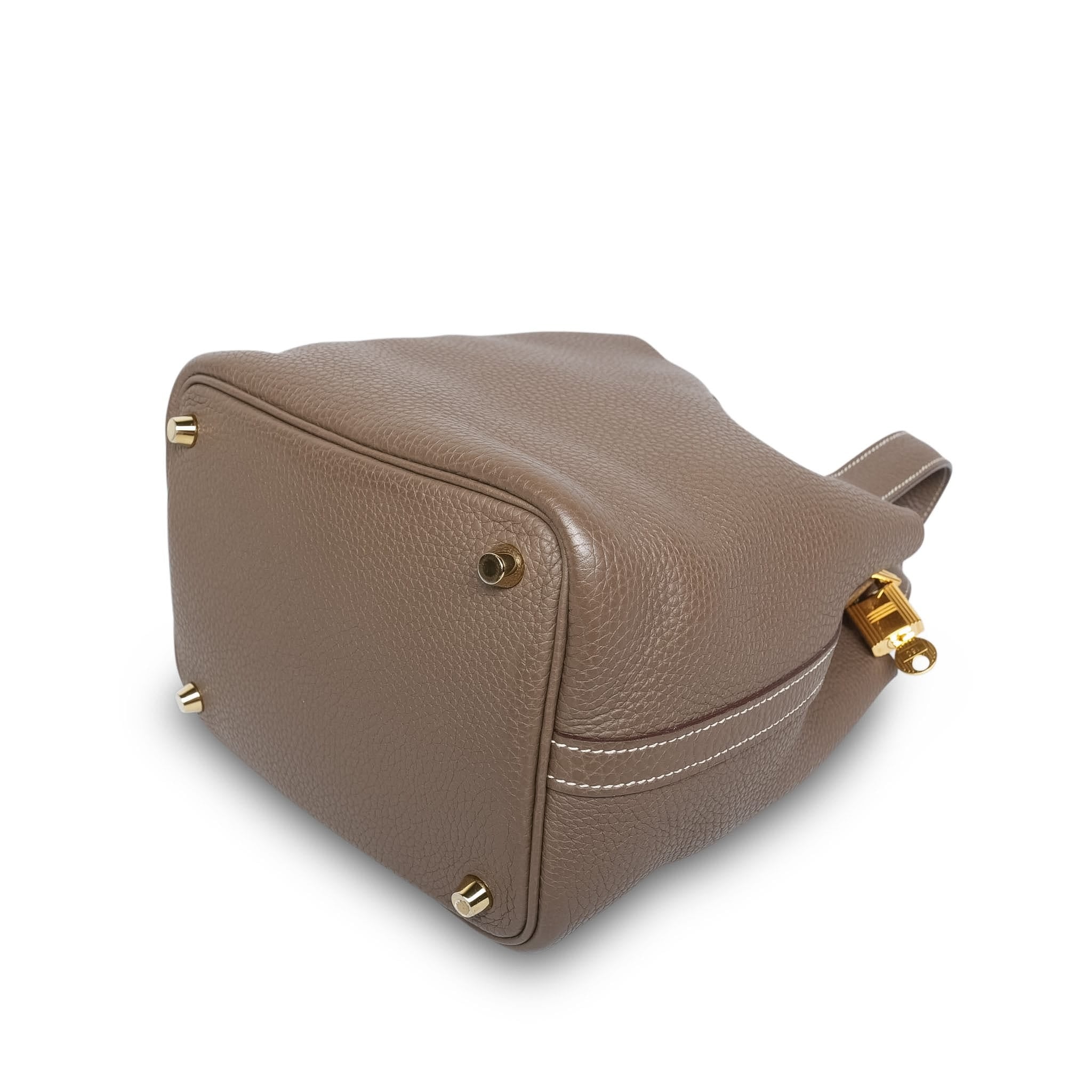 Product image 9 of 17: Picotin 18 Etoupe Clemence Gold Plated C Stamp