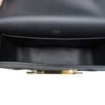 Product image 16 of 17: Geta Black Chèvre Mysore Gold Plated B Stamp