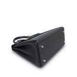 Product image 12 of 16: Kelly Retourne 28 Black Veau Togo Palladium Plated K Stamp