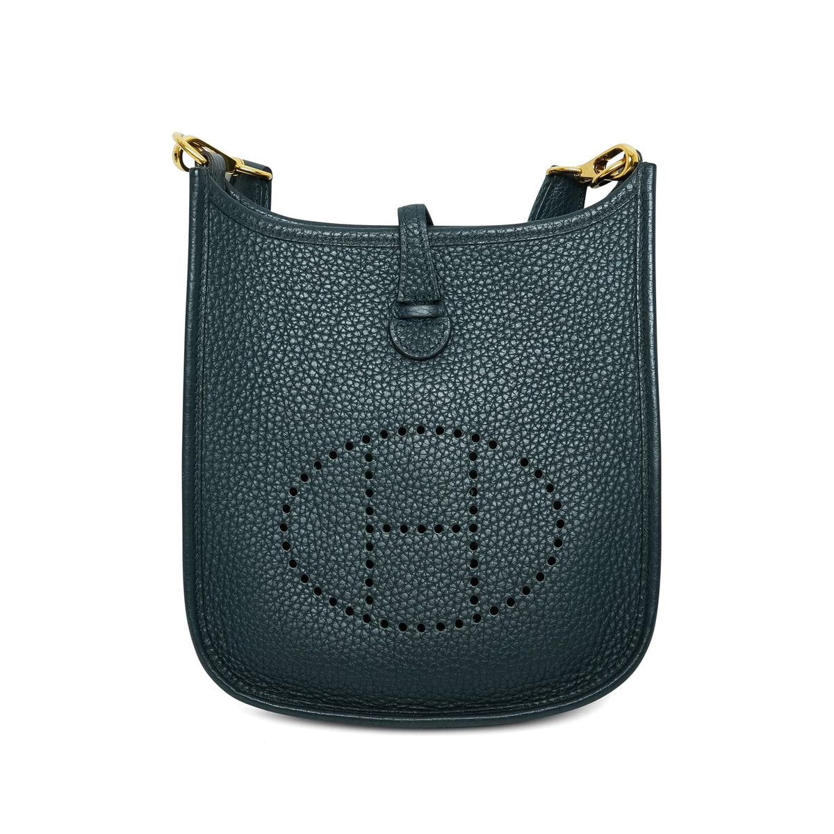 Evelyne 16 Vert Cypress Clemence Gold Plated Z Stamp