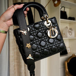 Product image 10 of 20: Dior Black Cannage Lambskin My ABC Lady Dior Bag Small