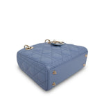 Product image 8 of 15: Dior Dark Blue Cannage Lambskin Lady Dior Small