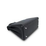 Product image 14 of 16: Kelly Retourne 28 Black Veau Togo Palladium Plated K Stamp