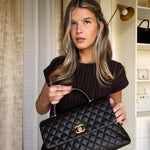 Product image 6 of 14: 17S Black Caviar Quilted Coco Handle Large AGHW