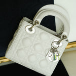 Product image 14 of 19: Dior Gris Tendre Cannage Lambskin Lady Dior Bag Mini