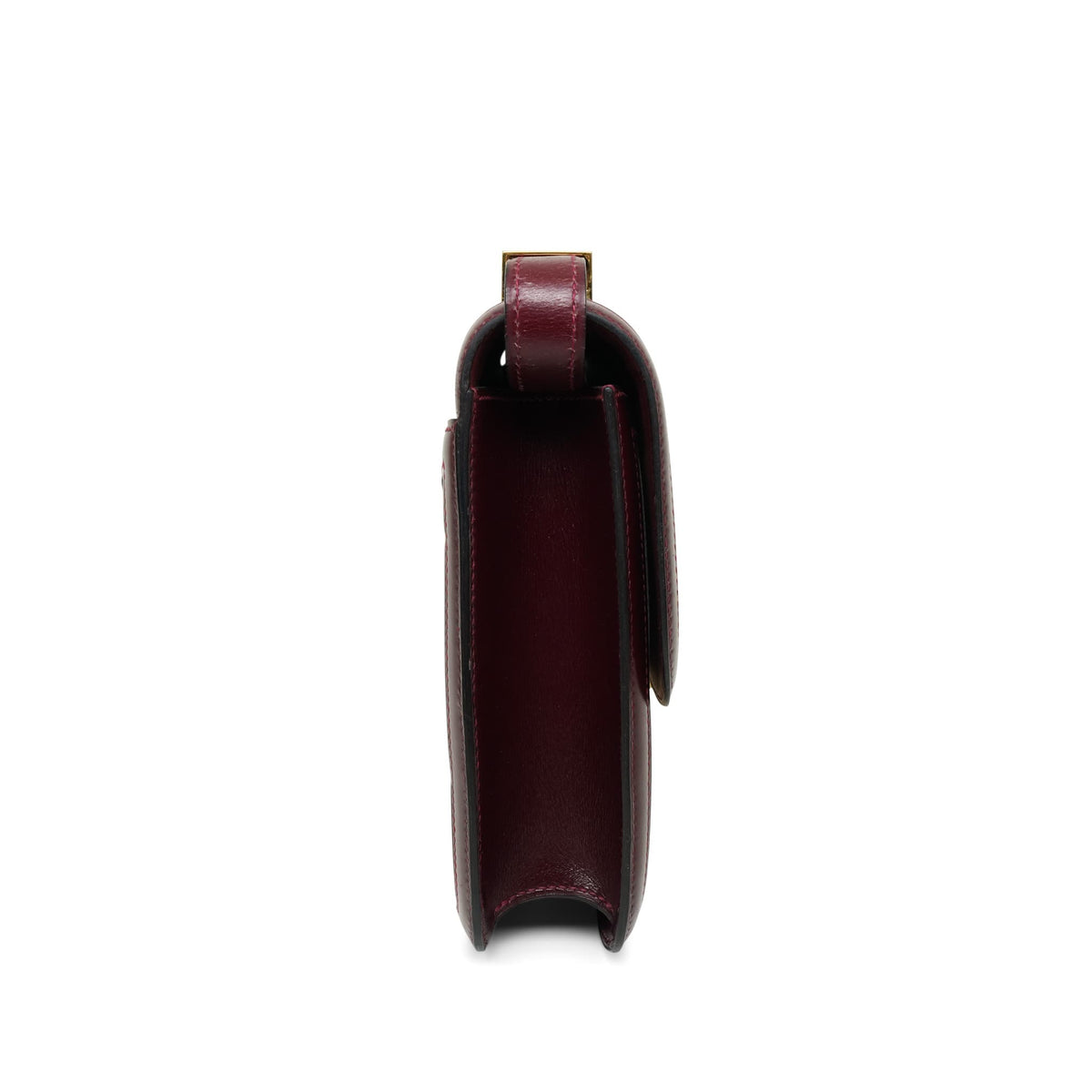Constance 23 Rouge H Box Calfskin/Toile Gold Plated K Circle Stamp
