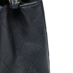 Product image 10 of 21: Black Lambskin Quilted Square Flap Mini Light Gold Hardware