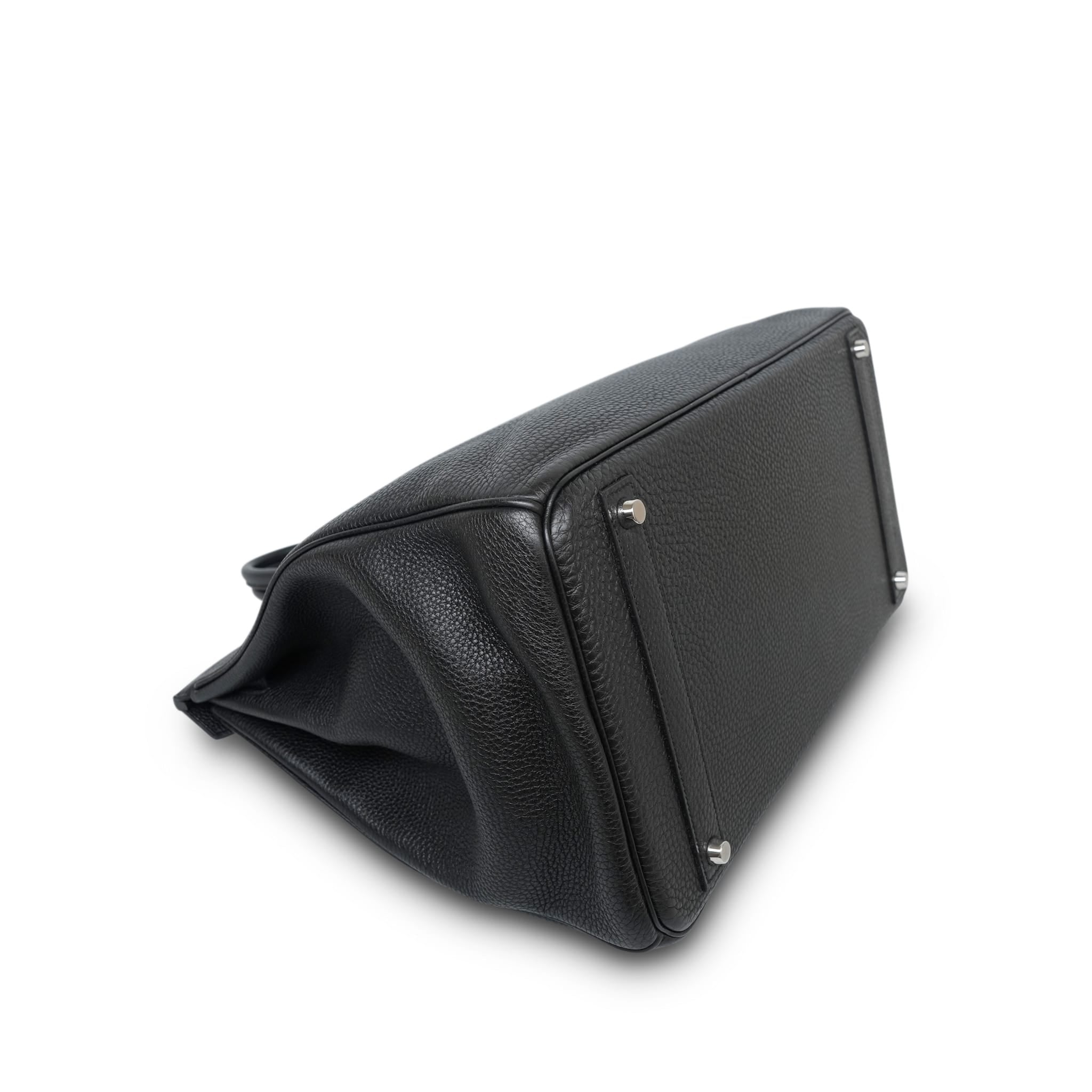 Product image 12 of 14: Birkin 40 Black Togo Palladium Plated O Square Stamp