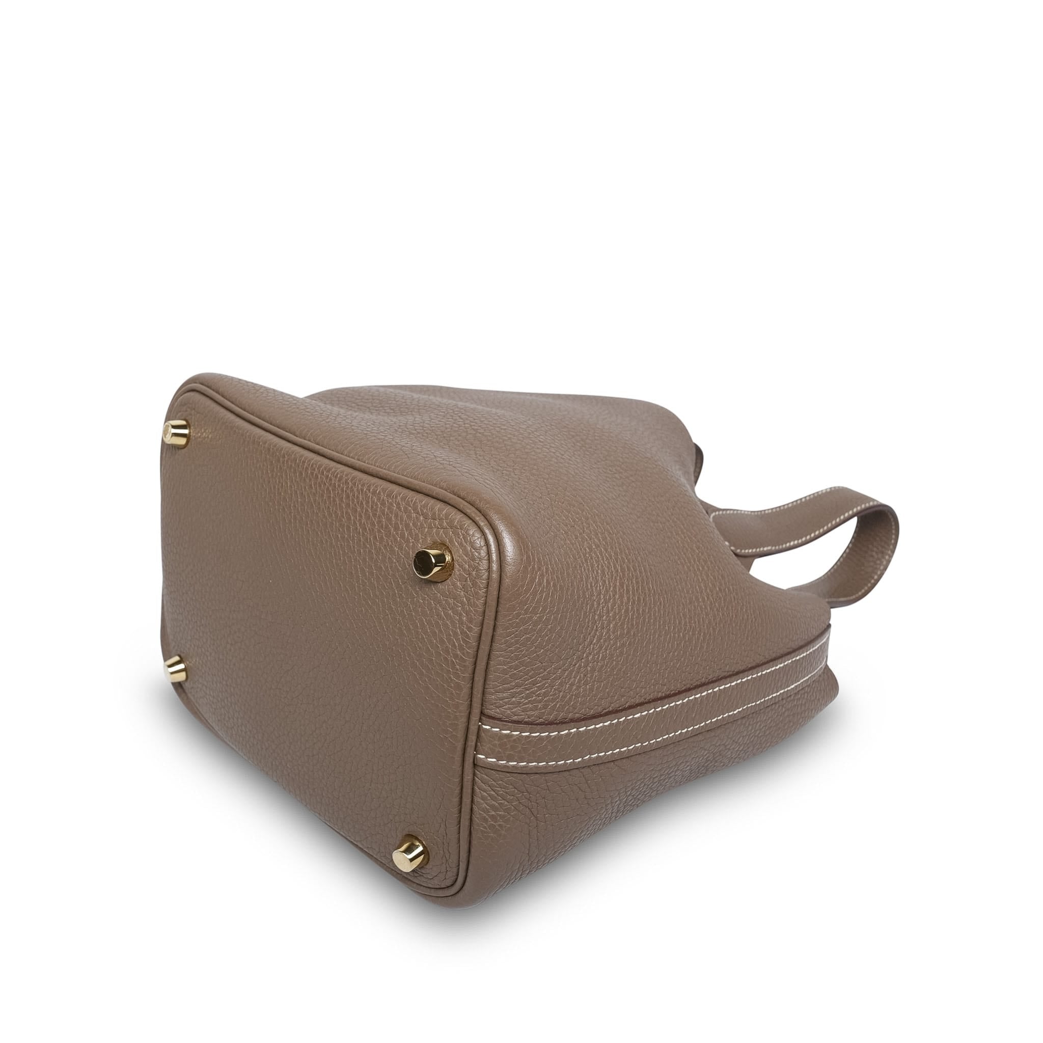 Product image 12 of 17: Picotin 18 Etoupe Clemence Gold Plated C Stamp