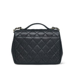 Product image 5 of 19: Black Caviar Quilted Business Affinity Flap Medium Light Gold Hardware