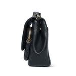 Product image 7 of 19: Black Caviar Quilted Business Affinity Flap Medium Light Gold Hardware