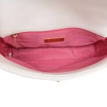 Product image 18 of 26: White Lambskin Quilted 19 Flap Small Mixed HW