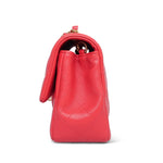 Product image 5 of 15: Light Red/Coral Lambskin Quilted Mini Rectangular Flap Aged Gold Hardware