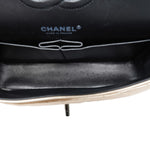 Product image 16 of 23: Light Gold Metallic Lambskin Quilted Classic Flap Medium So Black Hardware
