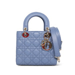 Product image 3 of 15: Dior Dark Blue Cannage Lambskin Lady Dior Small