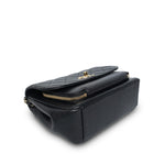 Product image 9 of 19: Black Caviar Quilted Business Affinity Flap Medium Light Gold Hardware