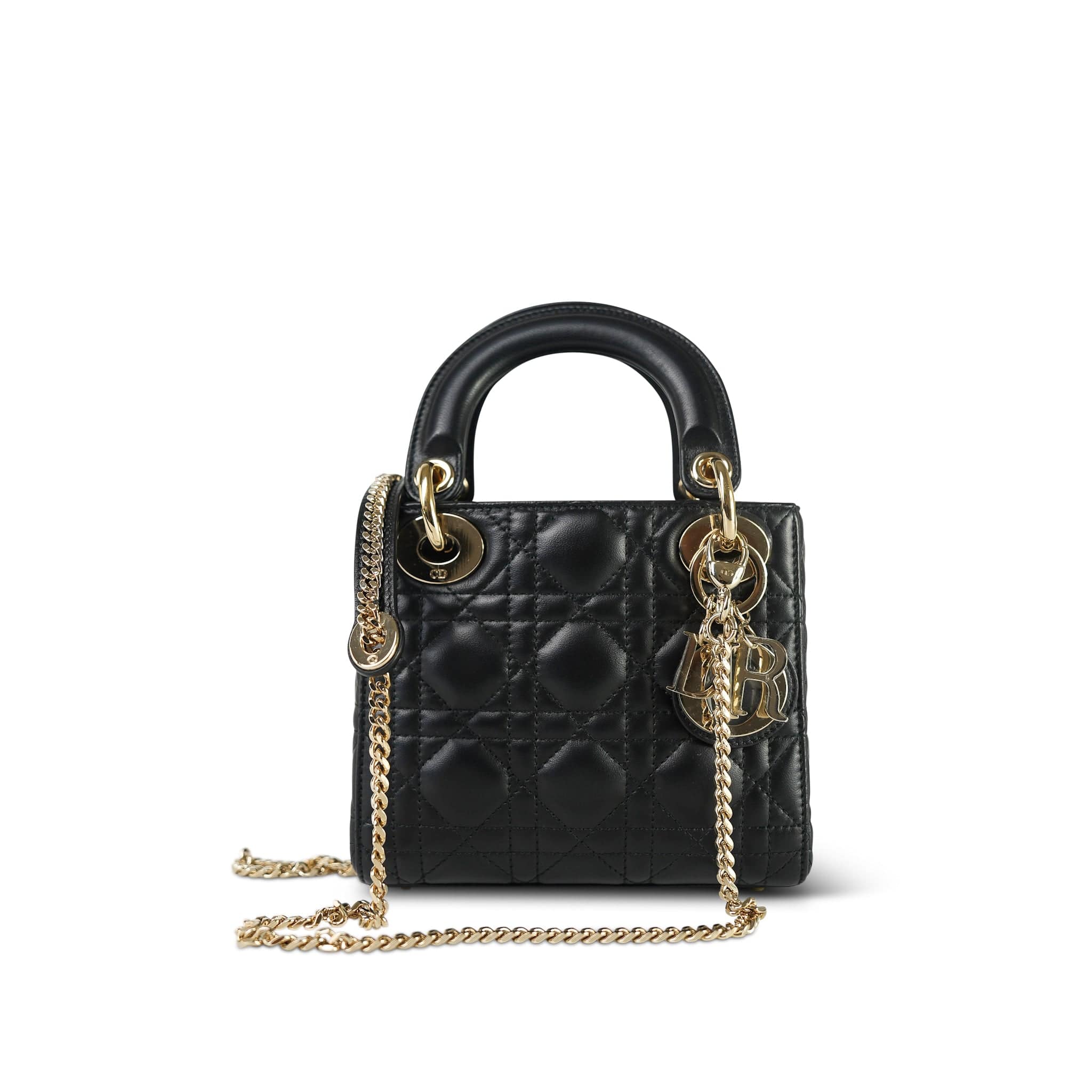 【無料郵送/関税込/正規品】 Dior Mini Lady Bag Black Cannage My Dior Mini Bag Black Cannage Lambskin | DIOR