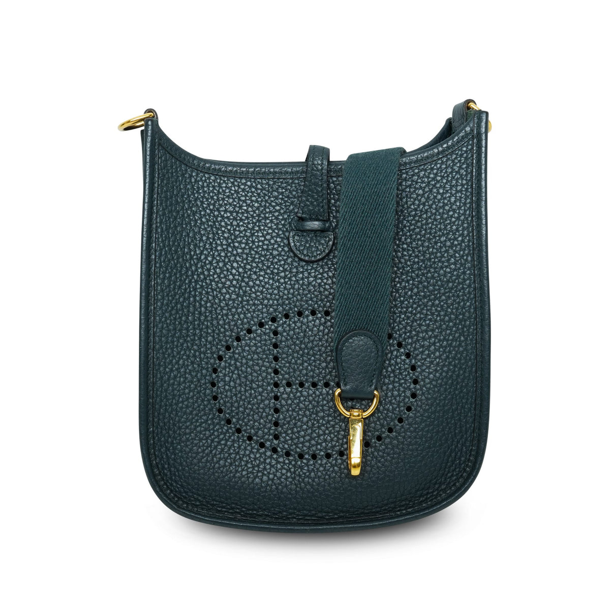 Evelyne 16 Vert Cypress Clemence Gold Plated Z Stamp