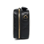 Product image 5 of 12: 26B White Black Caviar Quilted CC Filigree Vanity Case Small Gold Hardware