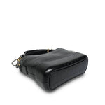 Product image 12 of 16: Black Crocodile Embossed Calfskin Gabrielle Hobo Bag Small Mixed Hardware