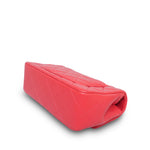 Product image 12 of 15: Light Red/Coral Lambskin Quilted Mini Rectangular Flap Aged Gold Hardware