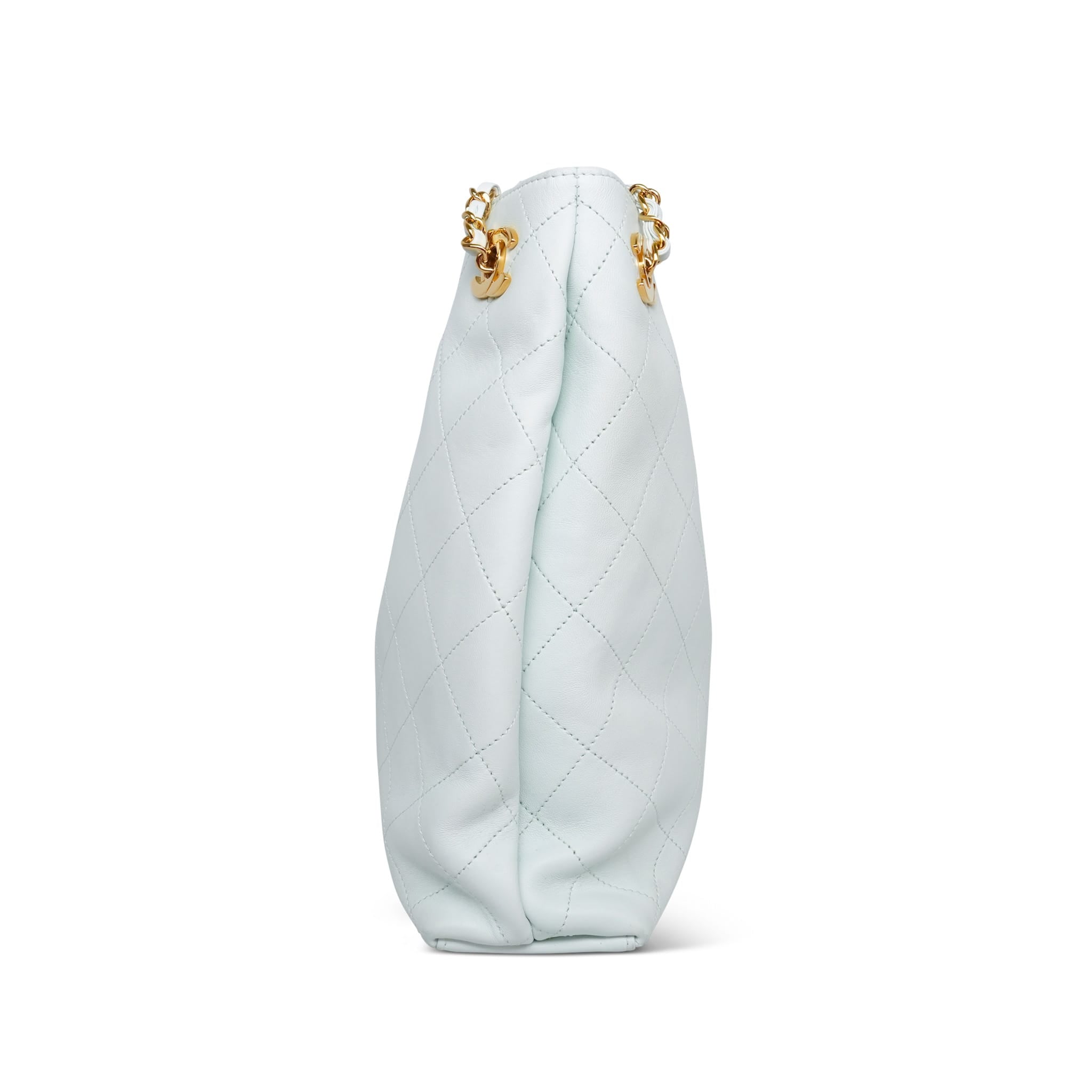 Product image 7 of 20: 26S Light Blue Lambskin Quilted Eyes On You Large Shopping Bag LGHW
