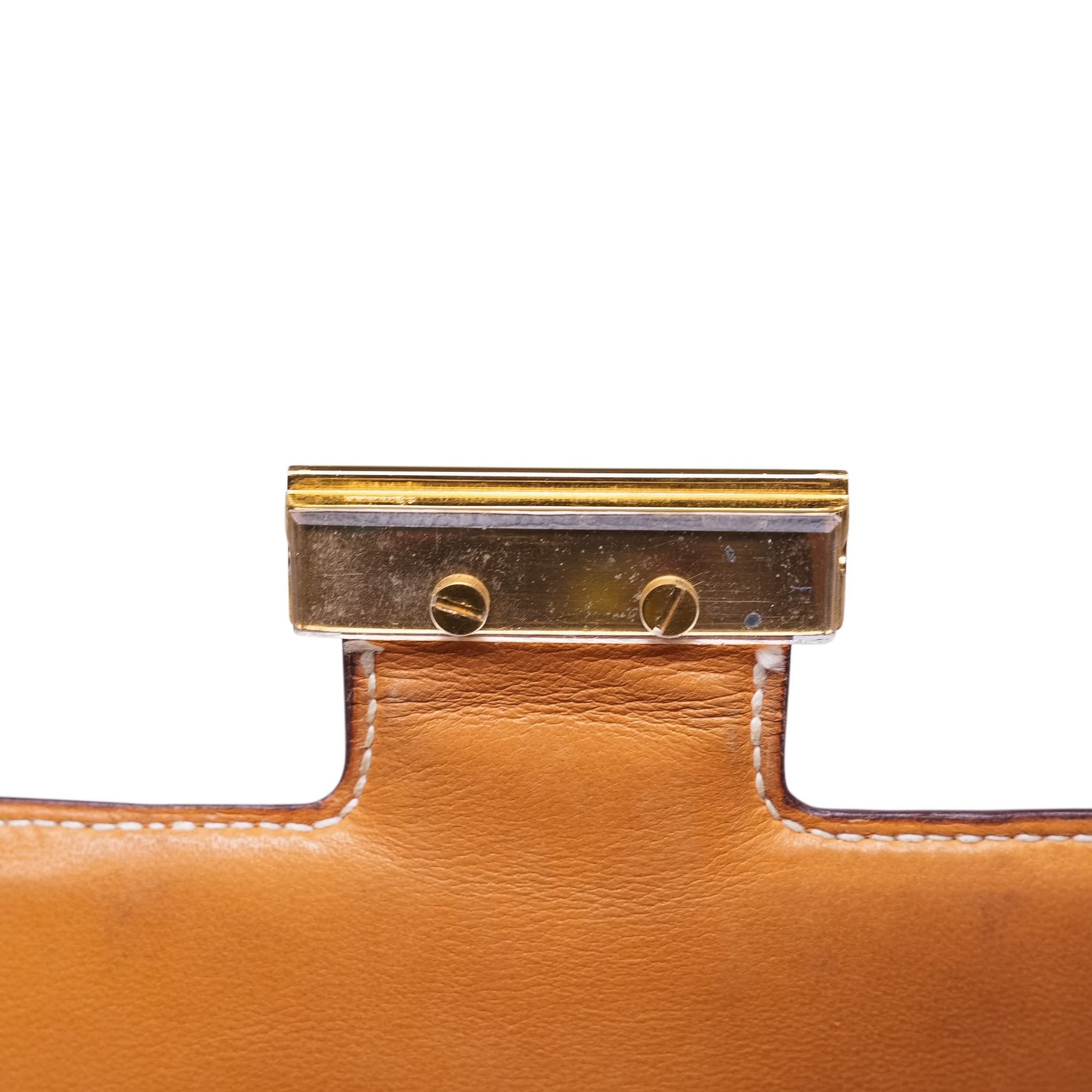 Product image 28 of 33: Constance 23 Gold Peau Porc/Toile Gold Plated M Circle Stamp