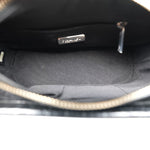 Product image 14 of 16: Black Crocodile Embossed Calfskin Gabrielle Hobo Bag Small Mixed Hardware