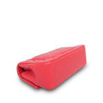 Product image 11 of 15: Light Red/Coral Lambskin Quilted Mini Rectangular Flap Aged Gold Hardware