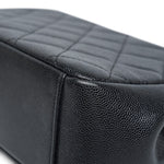 Product image 17 of 19: Black Caviar Quilted Business Affinity Flap Medium Light Gold Hardware