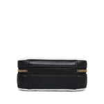 Product image 6 of 12: 26B White Black Caviar Quilted CC Filigree Vanity Case Small Gold Hardware