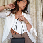 Product image 6 of 17: Constance 18 Black Epsom Rose Gold Plated K Stamp