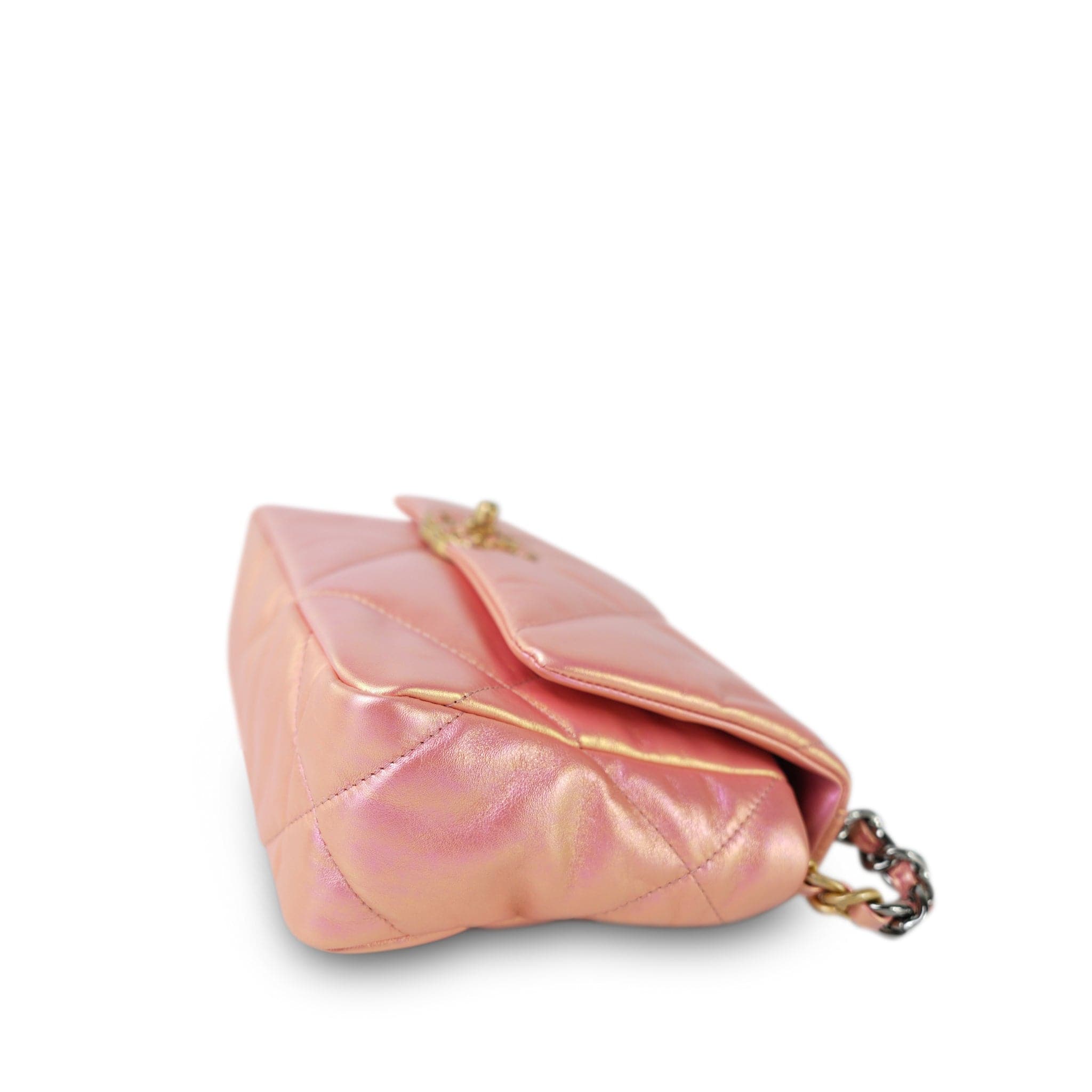 ♥*️様 ♡CHANEL♡ピンクベージュ・キルティングバッグ✨新品✨未使用✨ Pink Iridescent Calfskin Quilted 19 Flap Small Mixed Hardware