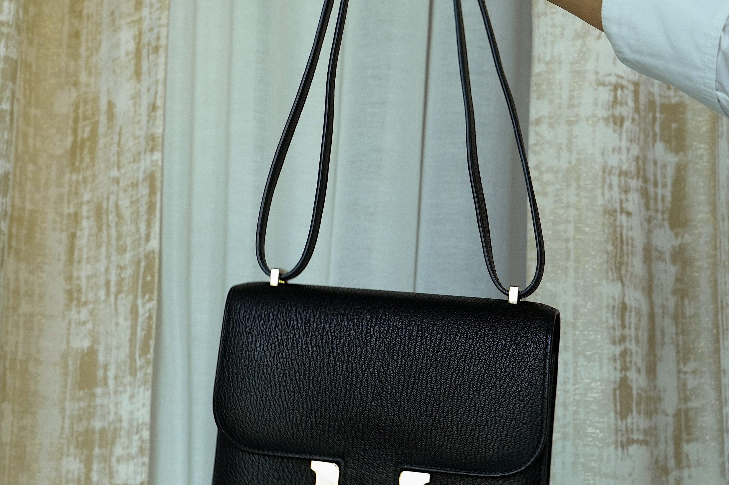 Product image 10 of 19: Constance 18 Black Chevre Mysore Palladium Plated Z Stamp