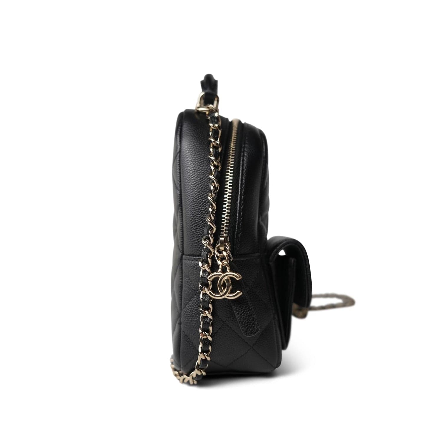 chanel mini backpack 24c 24C Black Caviar Quilted Classic CC Mini Backpack LGHW – REDELUXE