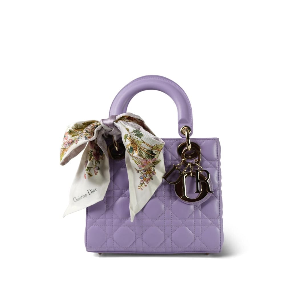 My ABC Lady Dior Lilac Cannage Lambskin Small – REDELUXE