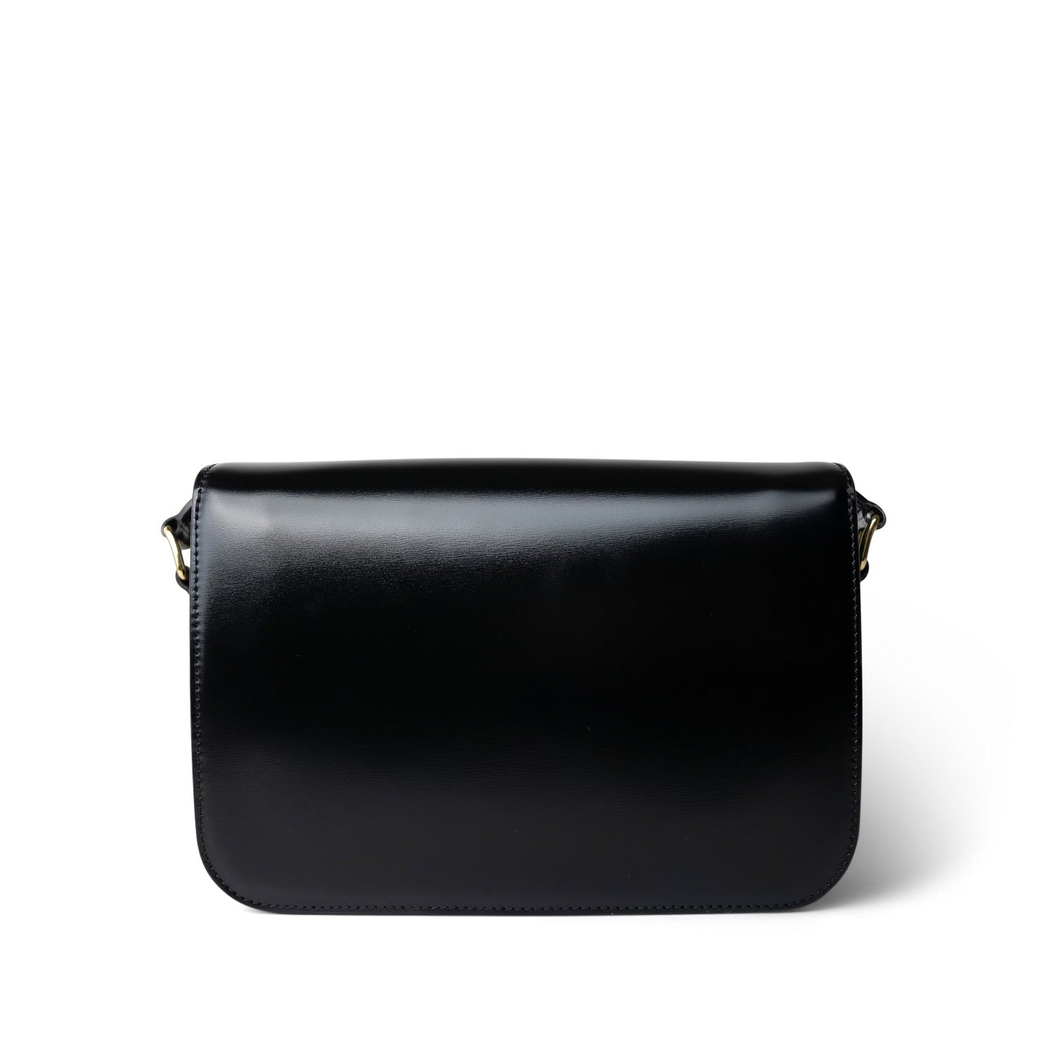 Celine Triomph Black Shiny Calfskin Medium Bag – REDELUXE