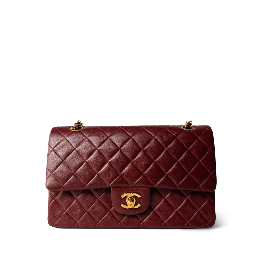 ORIGAMI MINI 19 IN WINE RED LAMBSKIN AND SUEDE