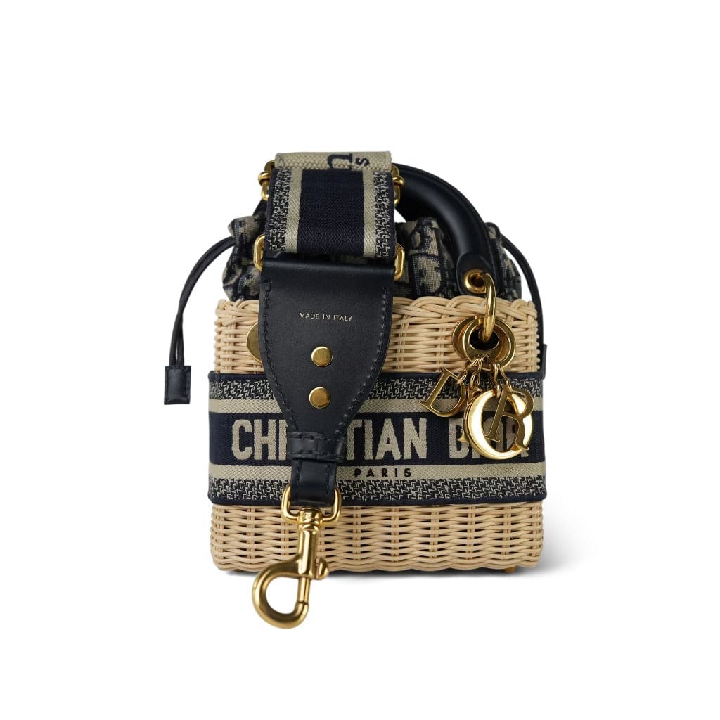 Mini Lady Dior Wicker and Oblique Canvas – REDELUXE
