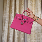 Product image 10 of 16: Birkin 25 Rose Mexico Togo Palladium Plated K Stamp