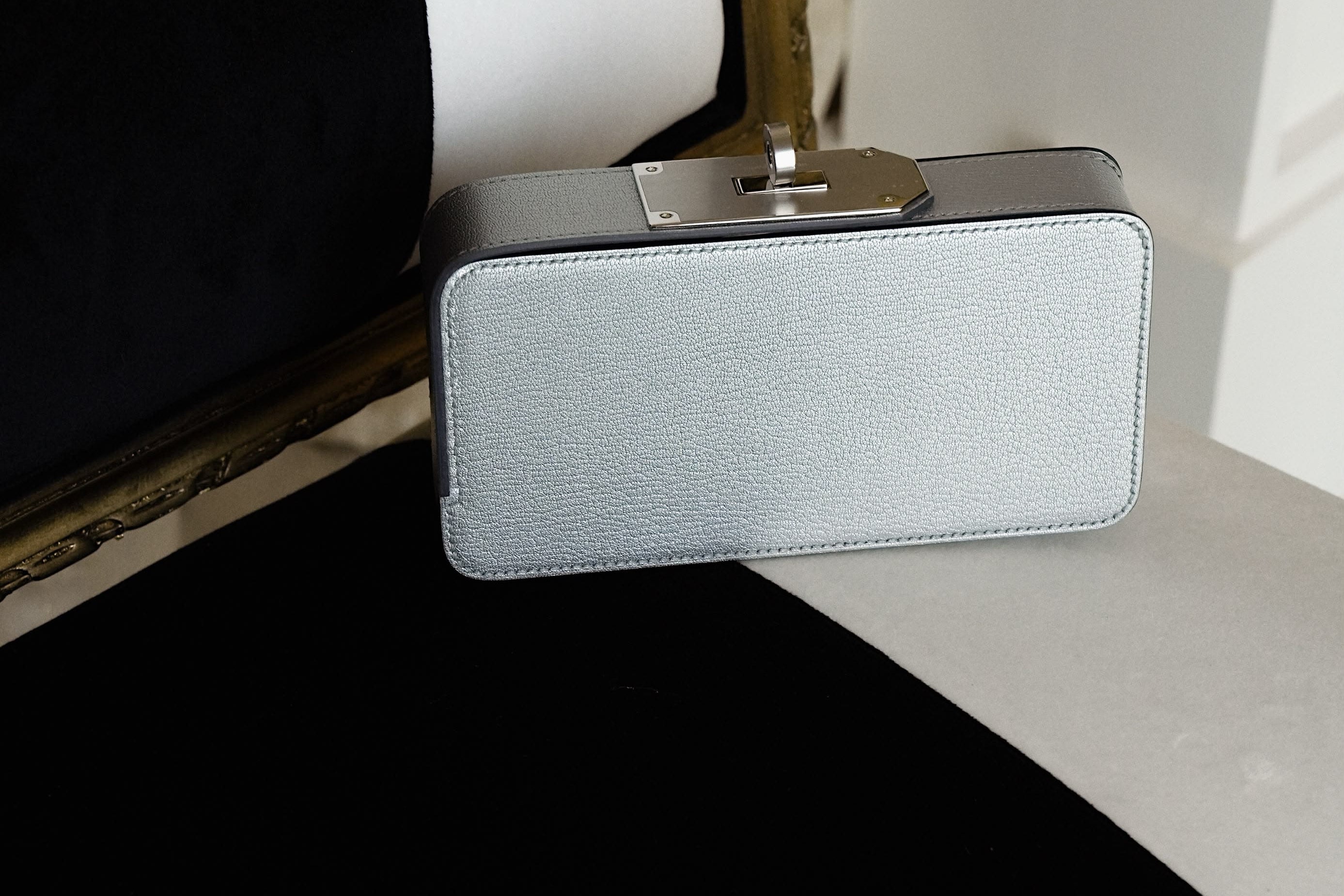 Sanglons Clutch Argent Chamkilight Palladium Plated G Stamp