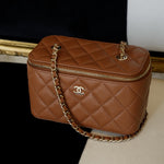 Product image 14 of 16: Dark Brown Caviar Quilted Vanity On Chain LGHW