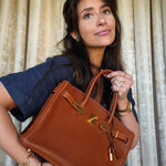 Product image 2 of 19: Birkin 30 Fauve Barenia Faubourg Gold Plated C Stamp
