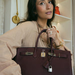 Product image 6 of 20: Birkin 35 Rouge H Togo Palladium Plated I Square Stamp