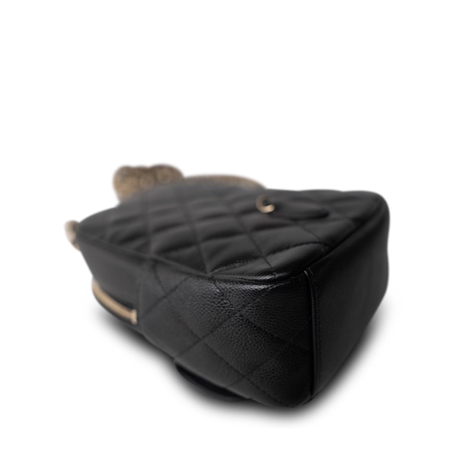 chanel cc day backpack quilted caviar mini 24C Black Caviar Quilted Classic CC Mini Backpack LGHW – REDELUXE