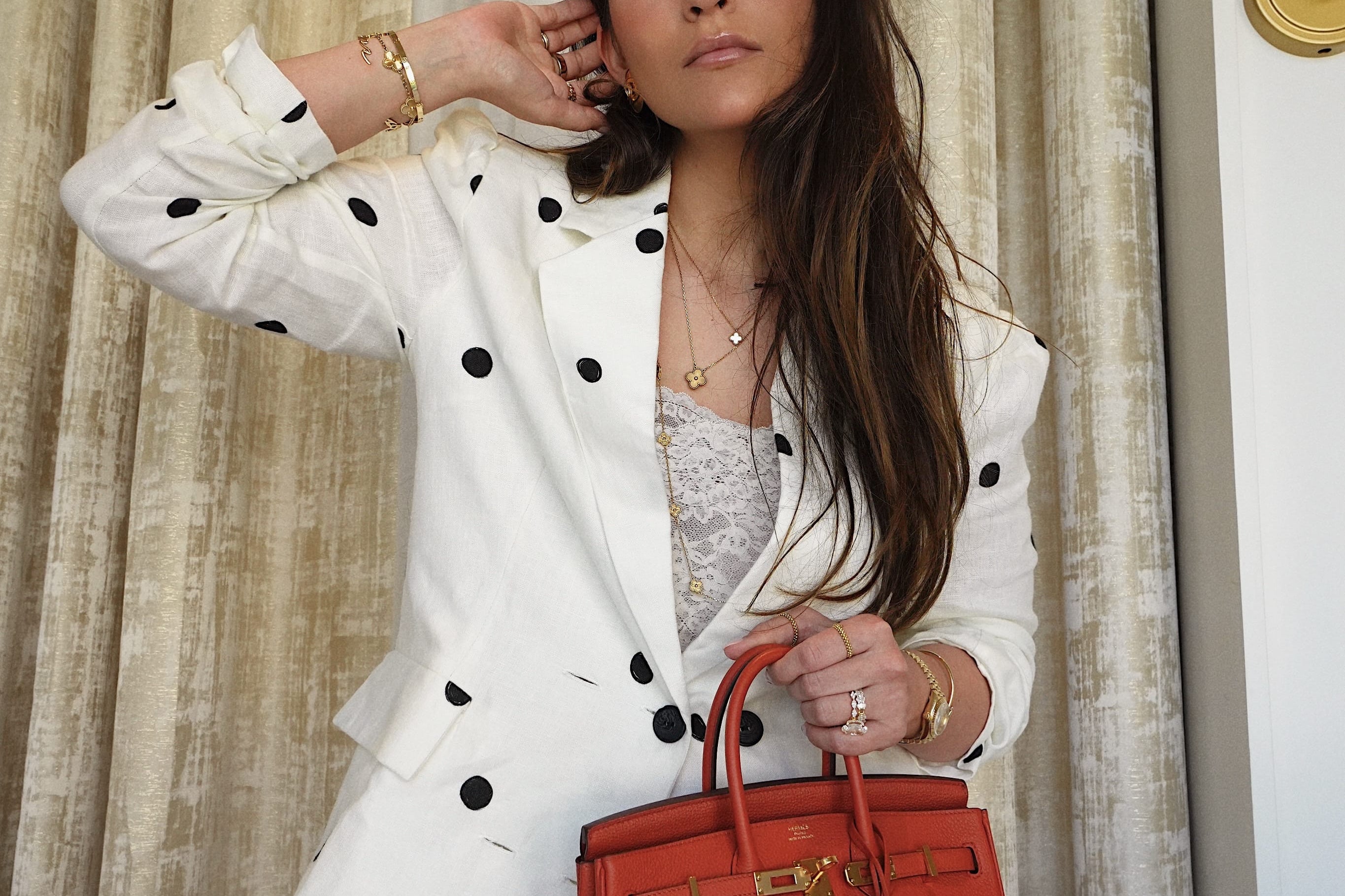 Product image 6 of 30: Birkin 25 Cuivre Togo Gold Plated X Stamp