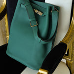 Product image 14 of 21: So Kelly 26 Malachite Togo Palladium Plated Q Square Stamp